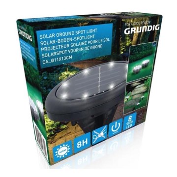 Grundig - LED Ηλιακό Φωτιστικό 8xLED/1xAA 600 mAh