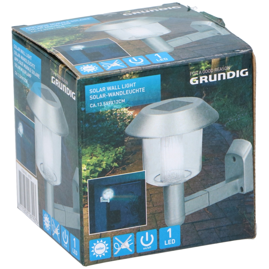Grundig - LED Ηλιακό φωτιστικό τοίχου LED/1,2V