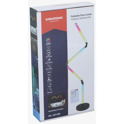 Grundig - Ρυθμιζόμενο φωτιστικό δαπέδου LED RGB 2-σε-1 LED/230V + τηλεχειριστήριο