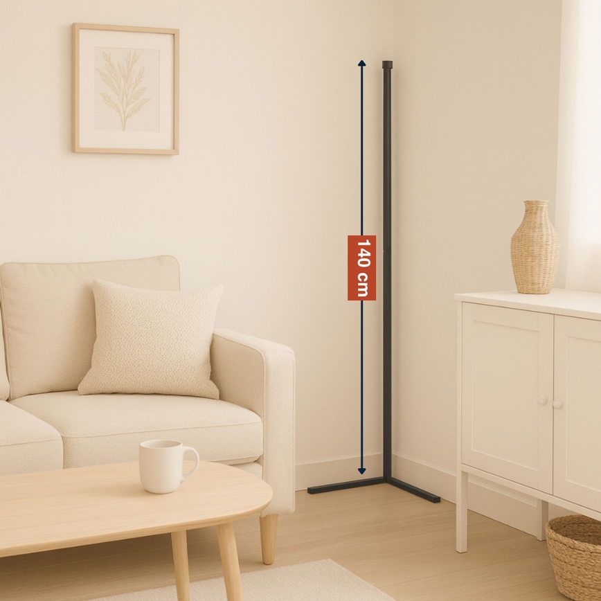 Grundig - Επιδαπέδιο φωτιστικό LED RGBW ρυθμιζόμενης έντασης LED/6W/230V + τηλεχειριστήριο