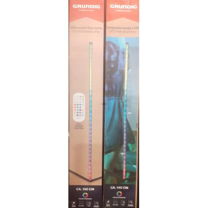 Grundig - Επιδαπέδιο φωτιστικό LED RGBW ρυθμιζόμενης έντασης LED/6W/230V + τηλεχειριστήριο