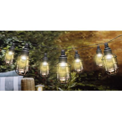 Grundig - Ηλιακά λαμπάκια LED 10xLED 3,8m IP44 θερμό λευκό