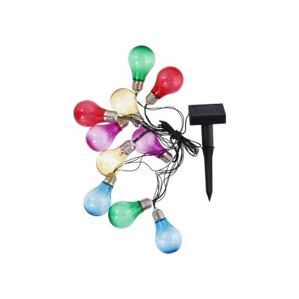 Grundig - Ηλιακή γιρλάντα με λάμπες κρεμαστές LED 10xLED/1xAA 600 mAh πολύχρωμα
