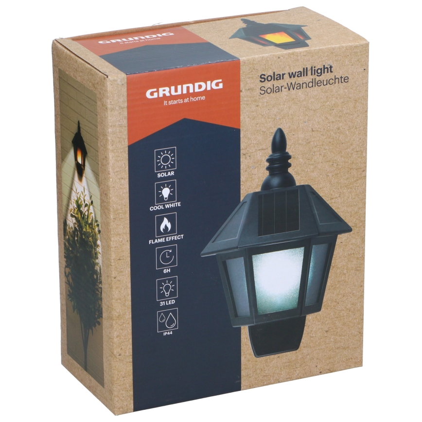 Grundig - Ηλιακό φωτιστικό τοίχου LED LED/1,2V IP44