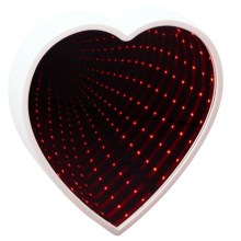 Grundig - Καθρέφτης LED HEART LED/3xAA