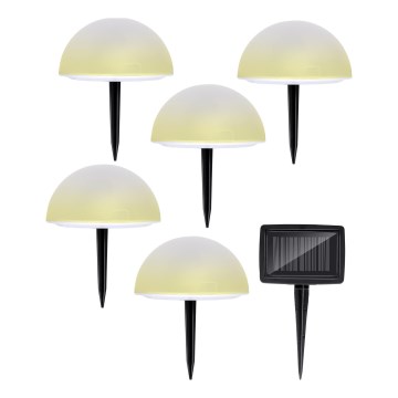 Grundig - ΣΕΤ 5x LED RGBW Ηλιακό φωτιστικό LED/3,2V IP44
