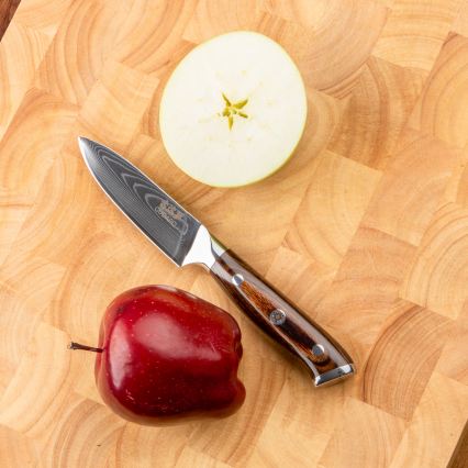 Gudaro - ΣΕΤ 2x δαμασκηνό μαχαίρι κουζίνας Santoku FENG 7,5, 67 στρώσεις ατσαλιού, μήκος 18 cm + 1x ΔΩΡΕΑΝ δαμασκηνό μαχαίρι κουζίνας FENG 3,5, 67 στρώσεις ατσαλιού, μήκος 9,5 cm