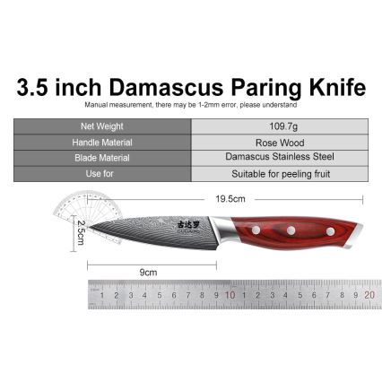 Gudaro - Σετ 7 μαχαιριών κουζίνας KENSHO με βάση, από ξύλο ακακίας