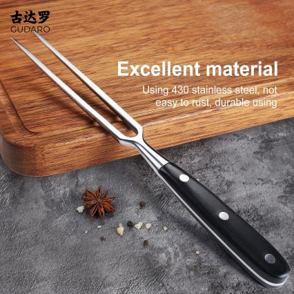 Gudaro - Πιρούνι κουζίνας MIYABI μαύρο/pakkawood