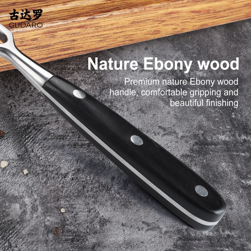 Gudaro - Πιρούνι κουζίνας MIYABI μαύρο/pakkawood
