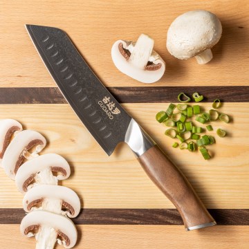Gudaro - Δαμασκηνό Santoku μαχαίρι κουζίνας TAKUMI 7