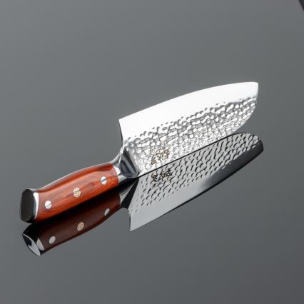 Gudaro - Δαμασκηνό μαχαίρι κουζίνας Santoku MIYABI 7, 67 στρώσεις ατσαλιού, μήκος 17,5 εκ.