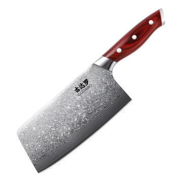 Gudaro - Δαμασκηνό μαχαίρι χασάπη KENSHO 6,5