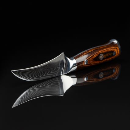 Gudaro - Μαχαίρι φρούτων από δαμασκηνό χάλυβα FENG 3,5, 67 στρώσεις χάλυβα, μήκος 9,5cm