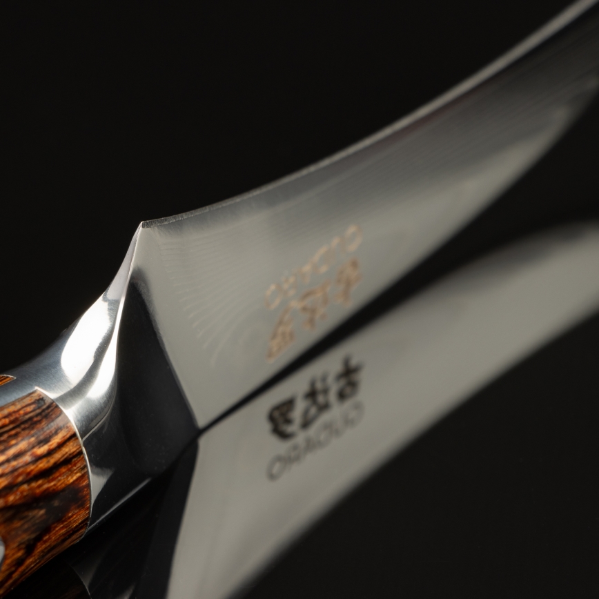 Gudaro - Μαχαίρι φρούτων από δαμασκηνό χάλυβα FENG 3,5, 67 στρώσεις χάλυβα, μήκος 9,5cm