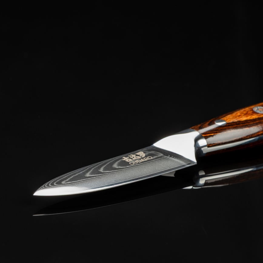 Gudaro - Μαχαίρι κουζίνας FENG 3,5, από Δαμασκηνό ατσάλι 67 στρώσεων ατσαλιού, μήκος 9,5 εκ.