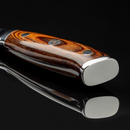 Gudaro - Μαχαίρι κουζίνας Santoku FENG 7,5, από Δαμασκηνό ατσάλι 67 στρώσεων, μήκος 18 cm