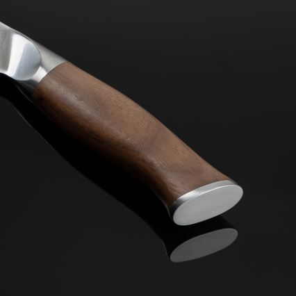 Gudaro - Δαμασκηνό Santoku μαχαίρι κουζίνας TAKUMI 7, 67 στρώσεις χάλυβα, μήκος 17,5 cm, καρυδιά