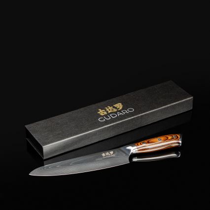 Gudaro - Μαχαίρι σεφ 20 εκ. από δαμασκηνό χάλυβα