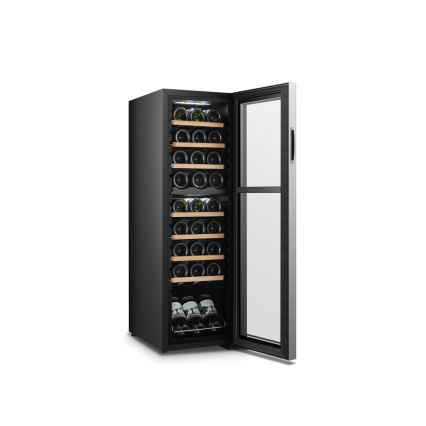 Guzzanti GZ 27DD - Ελεύθερης τοποθέτησης διζωνικό ψυγείο κρασιού για 27 μπουκάλια