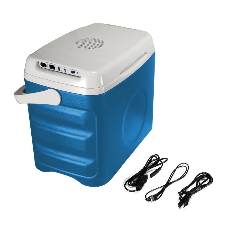 Guzzanti GZ 30BW - Φορητό ψυγείο αυτοκινήτου 29 l 65W/12V/230V μπλε