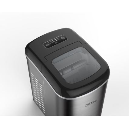 Guzzanti GZ125 - Μηχανή πάγου 140W/230V ανοξείδωτη/μαύρη