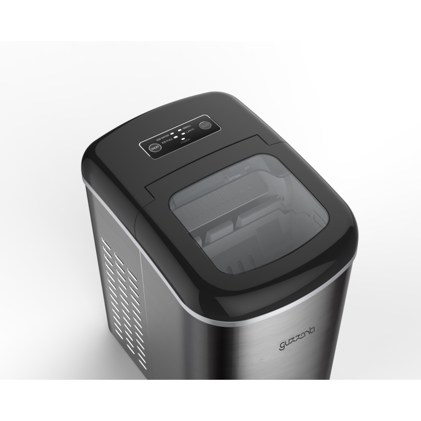 Guzzanti GZ125 - Μηχανή πάγου 140W/230V ανοξείδωτη/μαύρη