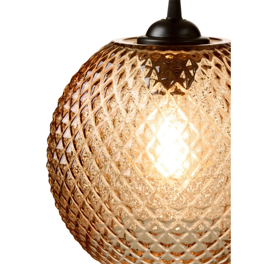Halo Design 718368 - Κρεμαστό φωτιστικό με καλώδιο NOBB 1xE27/40W/230V διάμ. 22 εκ. καπνιστό καφέ