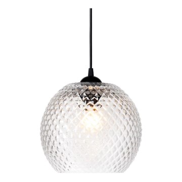 Halo Design 718436 - Κρεμαστό φωτιστικό NOBB με καλώδιο 1xE27/40W/230V Ø 22 cm διαφανές