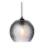 Halo Design 718443 - Κρεμαστό φωτιστικό με καλώδιο NOBB 1xE27/40W/230V διάμ. 22 cm καπνιστό γκρι