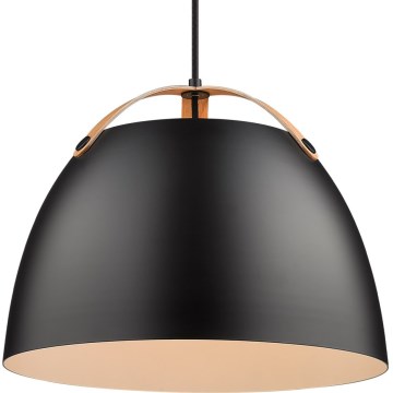 Halo Design 734887 - Κρεμαστό φωτιστικό με καλώδιο OSLO 1xE27/40W/230V διάμ. 40 εκ. μαύρο/δρυς