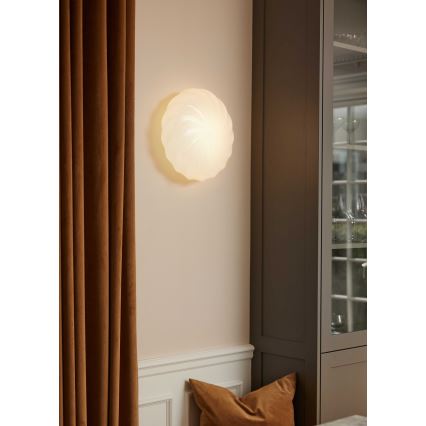 Halo Design 739547 - Επιτοίχιο φωτιστικό TWIST 3xG9/28W/230V διάμ. 35 cm λευκό/ορείχαλκος