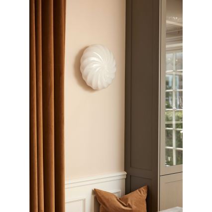 Halo Design 739547 - Επιτοίχιο φωτιστικό TWIST 3xG9/28W/230V διάμ. 35 cm λευκό/ορείχαλκος