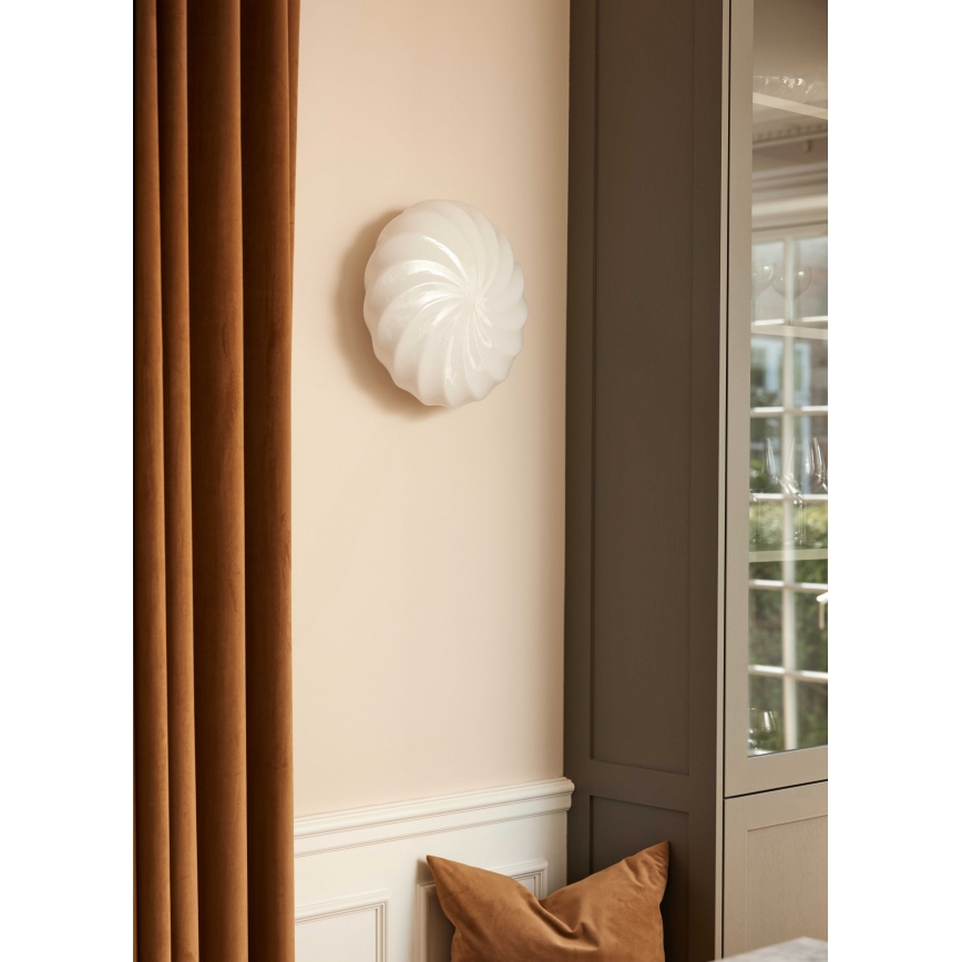 Halo Design 739547 - Επιτοίχιο φωτιστικό TWIST 3xG9/28W/230V διάμ. 35 cm λευκό/ορείχαλκος