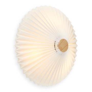 Halo Design 745081 - Επιτοίχιο φωτιστικό PARIS 3xG9/28W/230V Ø 40 εκ. λευκό/ορειχάλκινο/δρυς