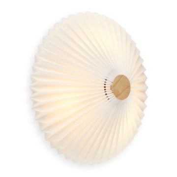 Halo Design 745098 - Φωτιστικό τοίχου PARIS 4xG9/28W/230V Ø 50 εκ. λευκό/ορείχαλκος/δρυς