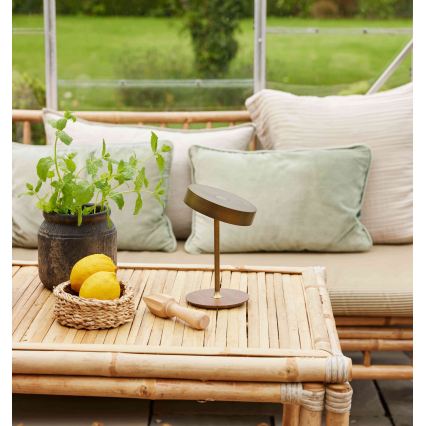 Halo Design 745784 - Ρυθμιζόμενη επαναφορτιζόμενη επιτραπέζια LED λάμπα ON THE MOVE LED/2,5W/4000 mAh ορείχαλκος/ξύλο