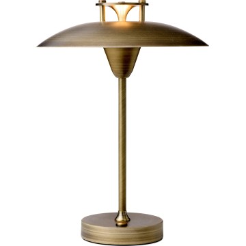 Halo Design 746149 - Ρυθμιζόμενη εξωτερική επαναφορτιζόμενη επιτραπέζια λάμπα LED MINI STEPP LED/1,8W/1600 mAh IP44 ορείχαλκος