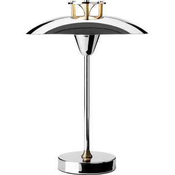 Halo Design 746163 - LED ρυθμιζόμενη εξωτερική επαναφορτιζόμενη επιτραπέζια λάμπα MINI STEPP LED/1,8W/1600 mAh IP44 γυαλιστερό χρώμιο