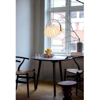 Halo Design 746347 - Κρεμαστό φωτιστικό με καλώδιο DC 1xE27/40W/230V διάμ. 40 cm λευκό/δρυς