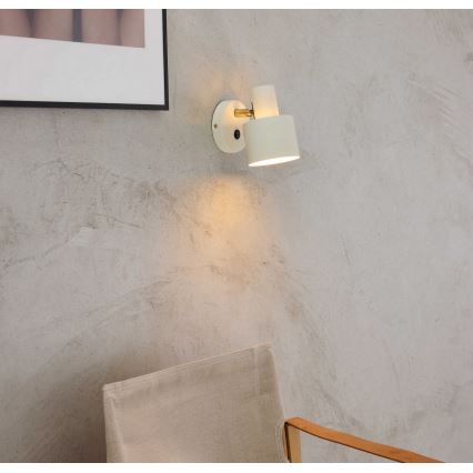 Halo Design 746873 - Επιτοίχιο σποτ φωτιστικό VOGUE 1xE27/40W/230V μπεζ/μπρούτζινο