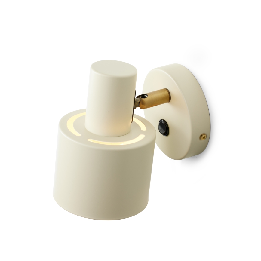 Halo Design 746873 - Επιτοίχιο σποτ φωτιστικό VOGUE 1xE27/40W/230V μπεζ/μπρούτζινο