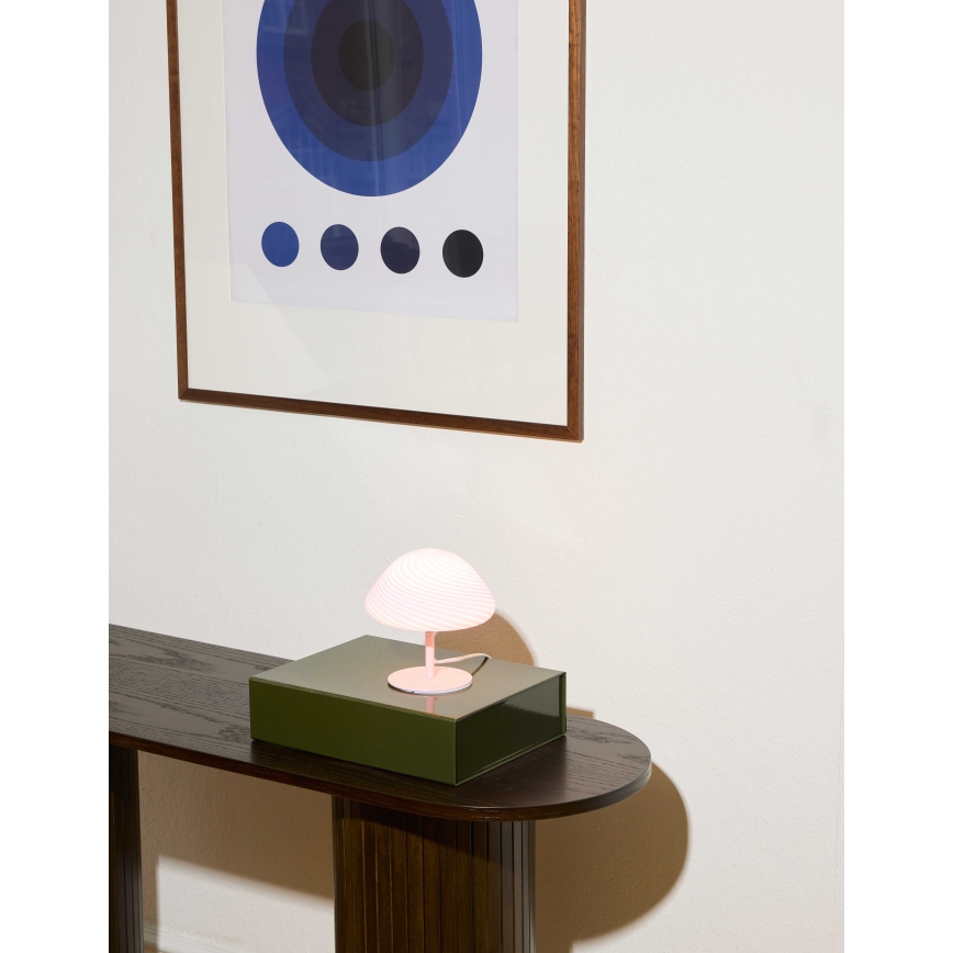 Halo Design 747047 - Επιτραπέζιο φωτιστικό CANDY MINI MUSH 1xG9/25W/230V διάμ. 17 εκ. ροζ