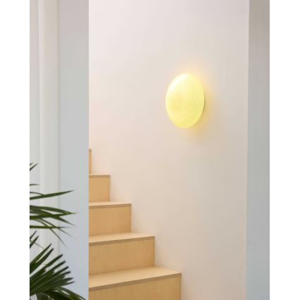 Halo Design 748693 - Φωτιστικό οροφής CANDY 1xE27/40W/230V Ø 30 εκ. μπεζ/ορείχαλκος