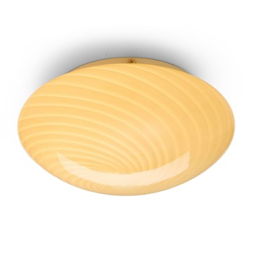 Halo Design 748693 - Φωτιστικό οροφής CANDY 1xE27/40W/230V Ø 30 εκ. μπεζ/ορείχαλκος