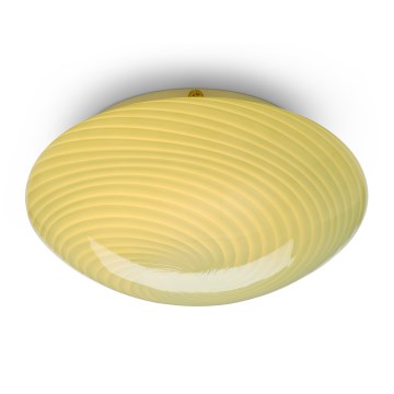 Halo Design 748747 - Φωτιστικό οροφής CANDY 1xE27/40W/230V Ø 30 εκ., πράσινο/ορείχαλκος