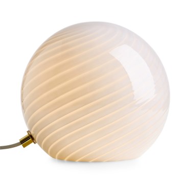 Halo Design 748785 - Επιτραπέζιο φωτιστικό CANDY 1xE14/25W/230V Ø 20 εκ. εκρού