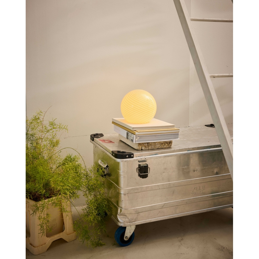 Halo Design 748808 - Επιτραπέζιο φωτιστικό CANDY 1xE14/25W/230V διάμ. 20 εκ. μπεζ