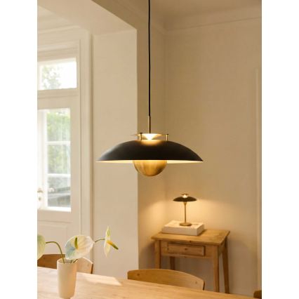 Halo Design 749102 - Ρυθμιζόμενο κρεμαστό φωτιστικό LED STEPP LED/24W/230V, διάμ. 46 εκ., μαύρο/όψη ορείχαλκου