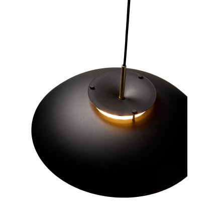 Halo Design 749102 - Ρυθμιζόμενο κρεμαστό φωτιστικό LED STEPP LED/24W/230V, διάμ. 46 εκ., μαύρο/όψη ορείχαλκου